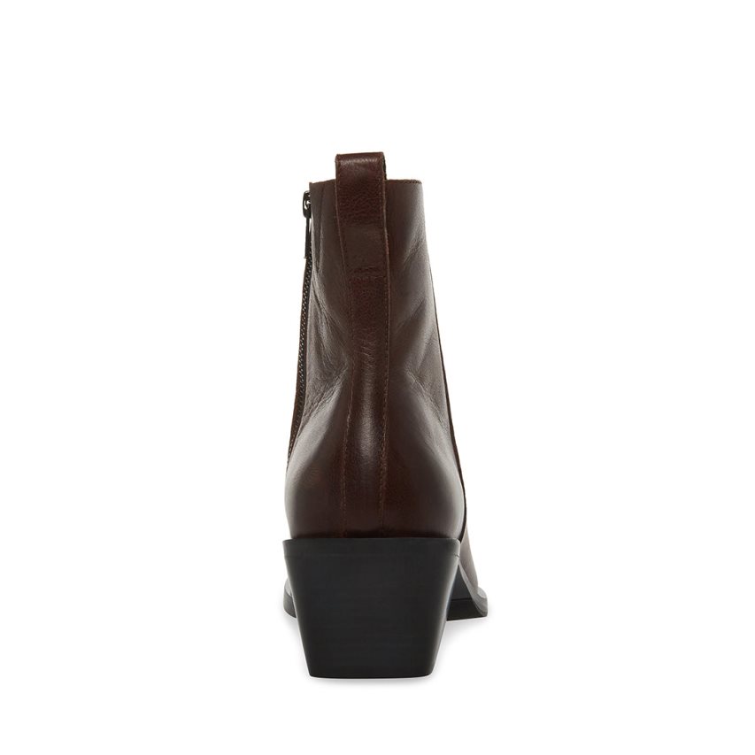 Botines Steve Madden Richie Cuero Hombre Marrones Oscuro | ES EK0S83